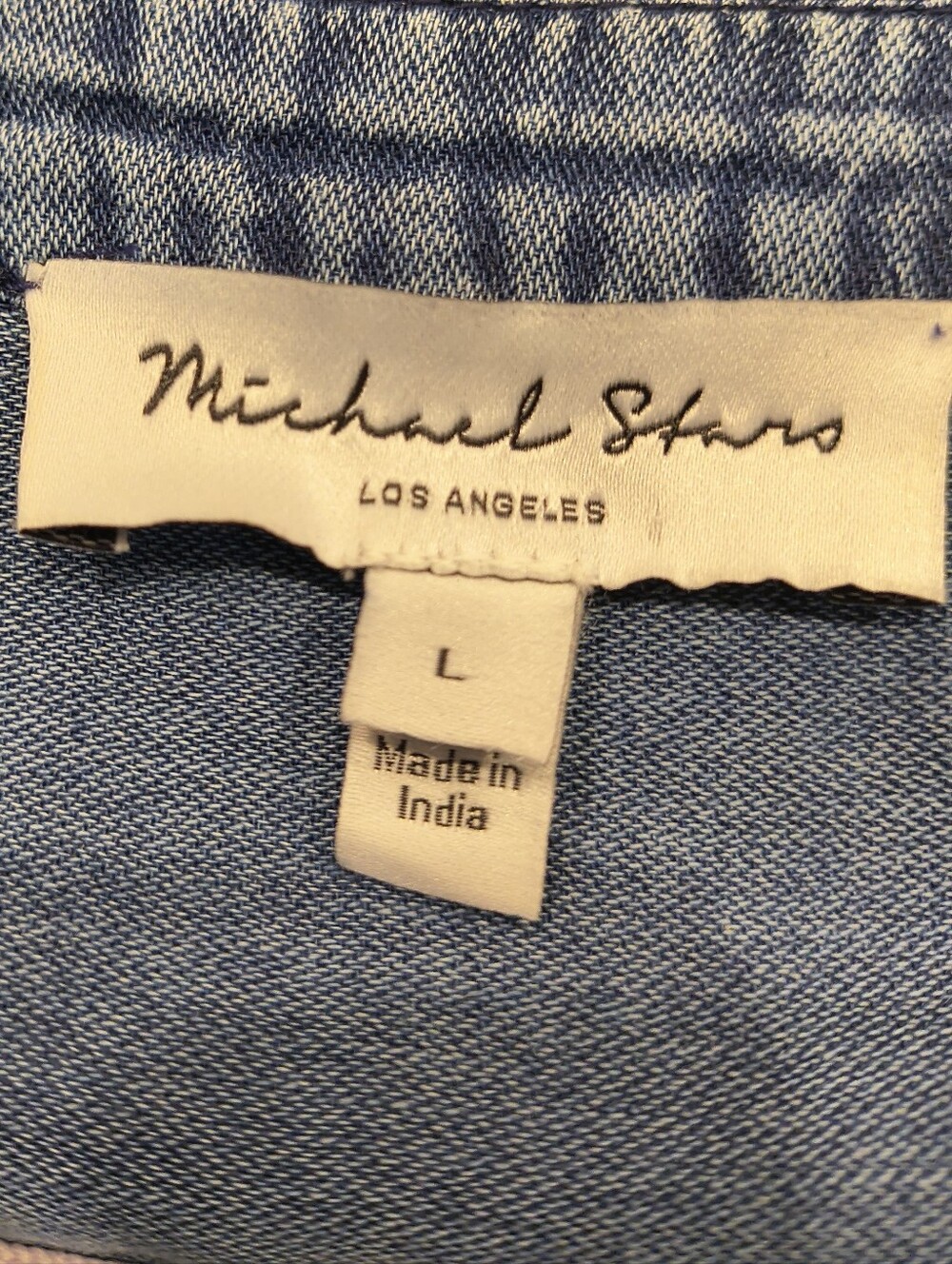 Michael Stars Blue Jean Romper Size L - Picture 5 of 6